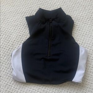 Fashion Nova Black and White Crop Top